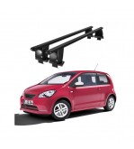 Bare transversale portbagaj auto aluminiu compatibile plafon neted Seat Mii 2012-2021 argintii sau negre Cod: CB200101 Kit-103