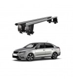 Bare transversale portbagaj auto aluminiu compatibile plafon neted Seat Toledo 2011-> argintii sau negre Cod: CB200101 Kit-109