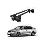 Bare transversale portbagaj auto aluminiu compatibile plafon neted Seat Toledo 2011-> argintii sau negre Cod: CB200101 Kit-109