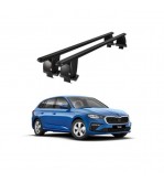 Bare transversale portbagaj auto aluminiu compatibile plafon neted Skoda Scala 2019-> argintii sau negre Cod: CB200101 Kit-105
