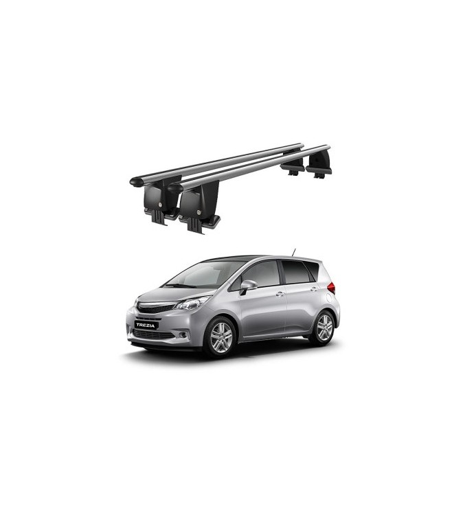Bare transversale portbagaj auto aluminiu compatibile plafon neted Subaru Trezia 2011-> argintii sau negre Cod: CB200101 Kit-108