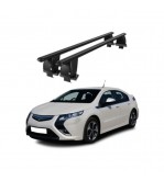 Bare transversale portbagaj auto aluminiu compatibile plafon neted Opel Ampera 2012-> argintii sau negre Cod: CB200101 Kit-103