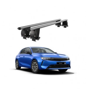 Bare transversale portbagaj auto aluminiu compatibile plafon neted Opel Astra L 2021-> argintii sau negre Cod: CB200101 Kit-105