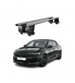 Bare transversale portbagaj auto aluminiu compatibile plafon neted Opel Corsa F 2019-> argintii sau negre Cod: CB200101 Kit-107