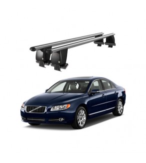 Bare transversale portbagaj auto aluminiu compatibile plafon neted Volvo S80 2006-2016 argintii sau negre Cod: CB200101 Kit-104