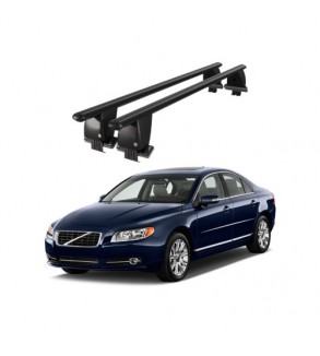 Bare transversale portbagaj auto aluminiu compatibile plafon neted Volvo S80 2006-2016 argintii sau negre Cod: CB200101 Kit-104