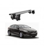 Bare transversale portbagaj auto aluminiu compatibile plafon neted Volvo V40 2012-2016 argintii sau negre Cod: CB200101 Kit-104