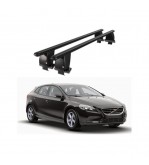Bare transversale portbagaj auto aluminiu compatibile plafon neted Volvo V40 2012-2016 argintii sau negre Cod: CB200101 Kit-104