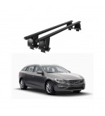 Bare transversale portbagaj auto aluminiu compatibile plafon neted Volvo V60 2010-2011 argintii sau negre Cod: CB200101 Kit-104
