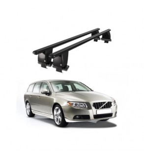 Bare transversale portbagaj auto aluminiu compatibile plafon neted Volvo V70 2007-2016 argintii sau negre Cod: CB200101 Kit-104