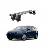 Bare transversale portbagaj auto aluminiu compatibile plafon neted Volvo V50 2008-2012 argintii sau negre Cod: CB200101 Kit-101