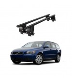 Bare transversale portbagaj auto aluminiu compatibile plafon neted Volvo V50 2008-2012 argintii sau negre Cod: CB200101 Kit-101