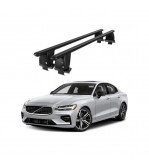 Bare transversale portbagaj auto aluminiu compatibile plafon neted Volvo S60 2018-> argintii sau negre Cod: CB200101 Kit-105