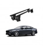 Bare transversale portbagaj auto aluminiu compatibile plafon neted Volvo S90 2016-> argintii sau negre Cod: CB200101 Kit-105