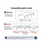 Bare transversale portbagaj auto aluminiu compatibile plafon neted Volvo S90 2016-> argintii sau negre Cod: CB200101 Kit-105