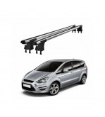 Set bare transversale aluminiu compatibile Ford S-Max I 2006-2015 pentru plafon cu puncte fixe Cod: CB120101 Kit-202