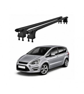 Set bare transversale aluminiu compatibile Ford S-Max I 2006-2015 pentru plafon cu puncte fixe Cod: CB120101 Kit-202