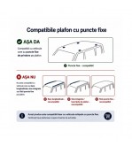 Set bare transversale aluminiu compatibile Ford S-Max I 2006-2015 pentru plafon cu puncte fixe Cod: CB120101 Kit-202