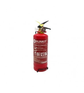 Kit siguranta auto complet trusa cutie rosie  2 triunghiuri vesta geanta stingator cu manometru  Runkit