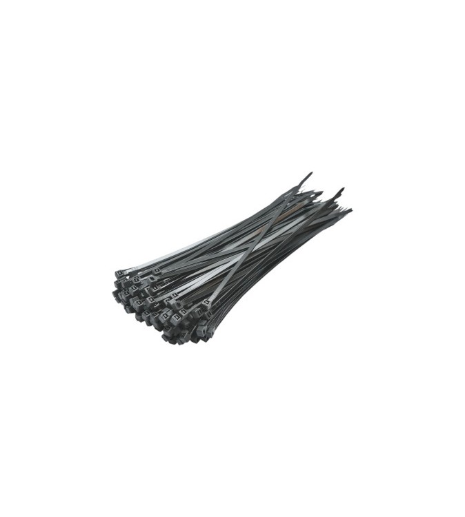 Coliere plastic negre 3.6x200 mm set 100 bucati  Cod: DISMT60