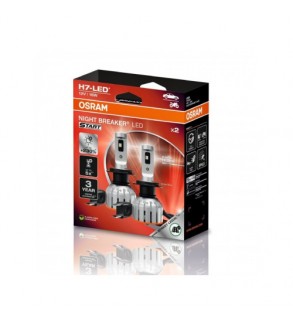 Set 2 becuri auto LED Osram Night Breaker START H7 12V 16W 6000K omologate RAR Cod: 64210DWNBST-2HB
