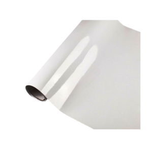 Folie auto PET Premium alb lucios pentru colantare caroserie cu tehnologie anti-bule 16m x 1.52m Cod: SP015X