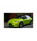 Folie auto PET Premium galben liquid metal lime pentru colantare caroserie cu tehnologie anti-bule 16m x 1.52m Cod: SP1022V