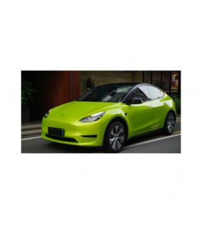 Folie auto PET Premium galben liquid metal lime pentru colantare caroserie cu tehnologie anti-bule 16m x 1.52m Cod: SP1022V