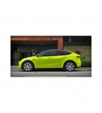 Folie auto PET Premium galben liquid metal lime pentru colantare caroserie cu tehnologie anti-bule 16m x 1.52m Cod: SP1022V