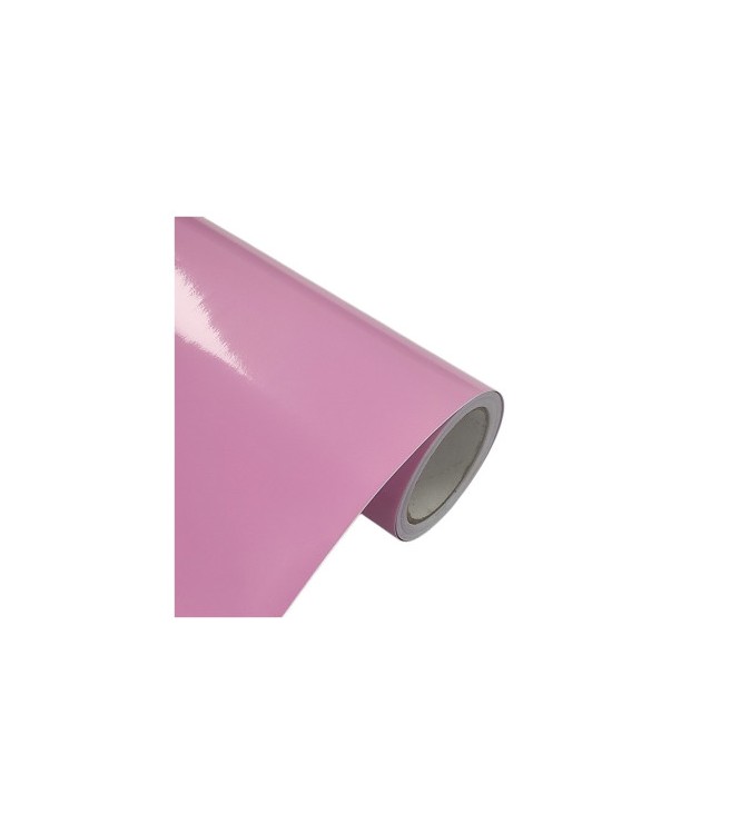 Folie auto PET Premium roz lucios pentru colantare caroserie cu tehnologie anti-bule 18m x 1.52m Cod: SP512L