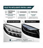 Folie PPF TPU fotocromatica pentru faruri si stopuri transparenta fumurie cu regenerare automata 15m x 40cm Cod: UV001
