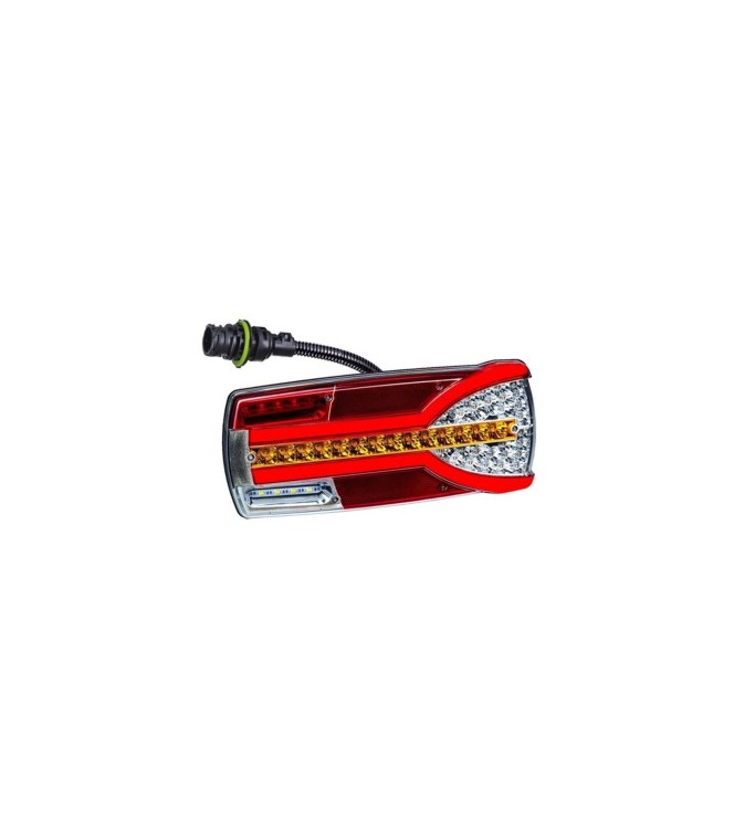 Lampa stop 305x132  7 functii, ceata, mers inapoi, semnalizare dinamica, mufa 7 pini, stanga , Cod: LZD 2304
