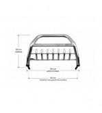 Bullbar inox compatibil Dacia Duster I 2010-2017  Cod: DST-1-0401S3