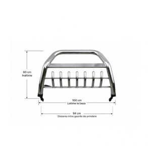 Bullbar inox compatibil Dacia Duster I 2010-2017  Cod: DST-1-0401S3