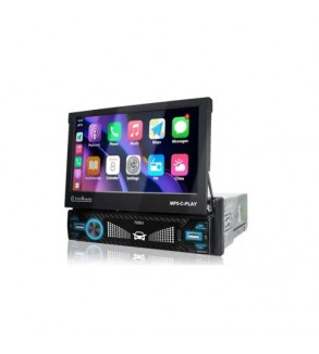 Radio MP5 Player auto 1DIN cu ecran retractabil manual 7 inch Android 13, 4GB RAM, 64GB, CarPlay si Android Cod: JM3003