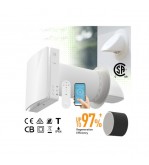 Ventilator inteligent WiFi cu recuperare de caldura si senzor CO2 220V Cod: AV-TTW5-W CO2