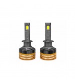 Becuri LED H1 CANBUS cu control prin aplicatie Bluetooth 90W 15000 lumeni 3000K-8000K 12-24V Cod: LX-V88APP-H1