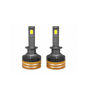 Becuri LED H1 CANBUS cu control prin aplicatie Bluetooth 90W 15000 lumeni 3000K-8000K 12-24V Cod: LX-V88APP-H1