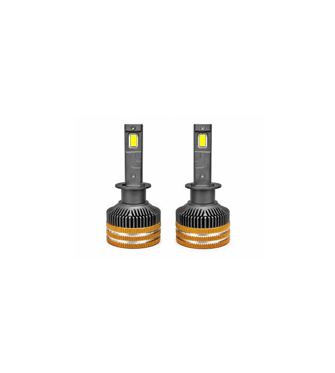 Becuri LED H1 CANBUS cu control prin aplicatie Bluetooth 90W 15000 lumeni 3000K-8000K 12-24V Cod: LX-V88APP-H1