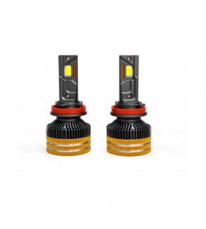 Becuri LED H11 CANBUS cu control prin aplicatie Bluetooth 90W 15000 lumeni 3000K-8000K 12-24V Cod: LX-V88APP-H11