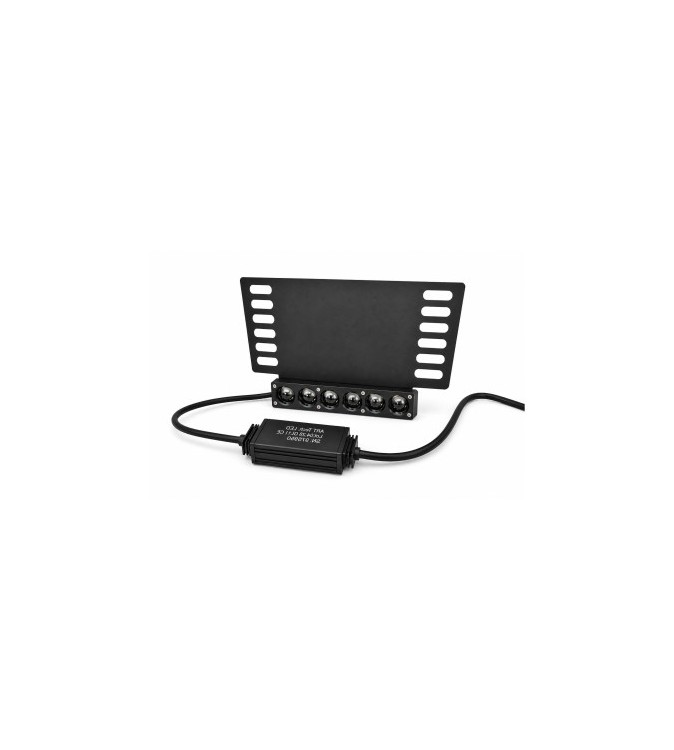 Suport numar auto cu proiector LED tip lupa 130W 20000 lumeni telecomanda alb-galben 12-24V Cod: LX-GL11