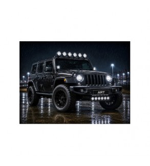 Suport numar auto cu proiector LED tip lupa 130W 20000 lumeni telecomanda alb-galben 12-24V Cod: LX-GL11