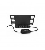 Suport numar auto cu proiector LED tip lupa 130W 20000 lumeni telecomanda alb-galben 12-24V Cod: LX-GL11