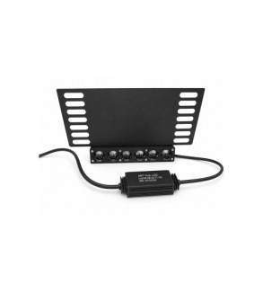 Suport numar auto cu proiector LED tip lupa 130W 20000 lumeni telecomanda alb-galben 12-24V Cod: LX-GL11