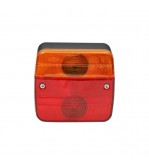 Lampa stop remorca patrata cu iluminare numar 12V-24V stanga - dreapta omologata E11 Cod: TR004