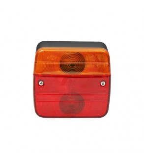 Lampa stop remorca patrata cu iluminare numar 12V-24V stanga - dreapta omologata E11 Cod: TR004
