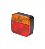 Lampa stop remorca patrata cu iluminare numar 12V-24V stanga - dreapta omologata E11 Cod: TR004