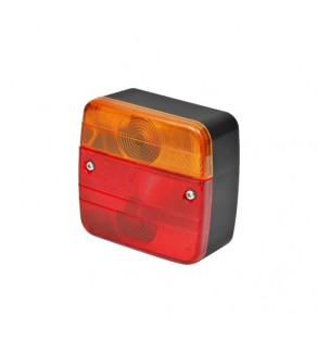 Lampa stop remorca patrata cu iluminare numar 12V-24V stanga - dreapta omologata E11 Cod: TR004