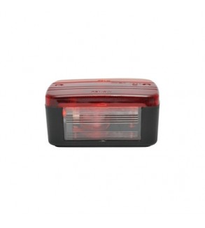 Lampa stop remorca patrata cu iluminare numar 12V-24V stanga - dreapta omologata E11 Cod: TR004