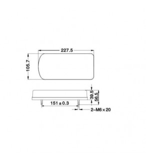 Lampa LED remorca 12V-24V GLO-TRAC stop, semnalizare, pozitie, numar, ceata sau mers inapoi Cod: TRS006